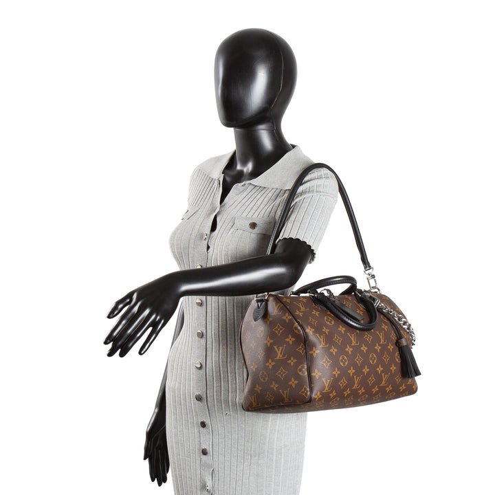 LOUIS VUITTON Monogram Dark Soft Speedy 30