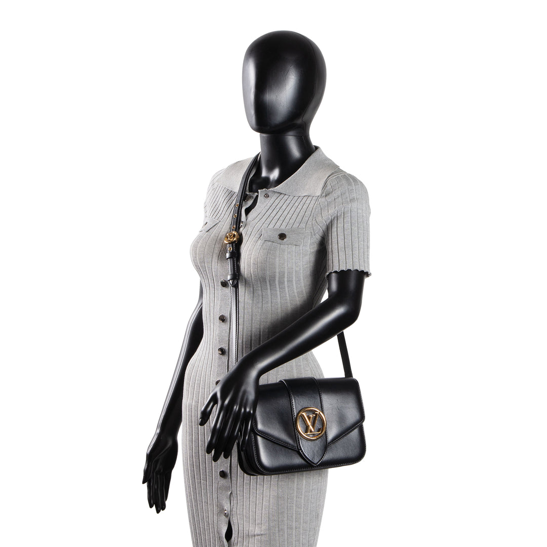 LOUIS VUITTON LV Pont 9 Shoulder Bag - Black