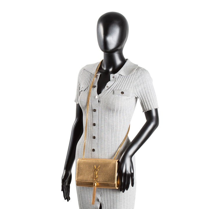 SAINT LAURENT Kate Tassel Shoulder Bag - Gold