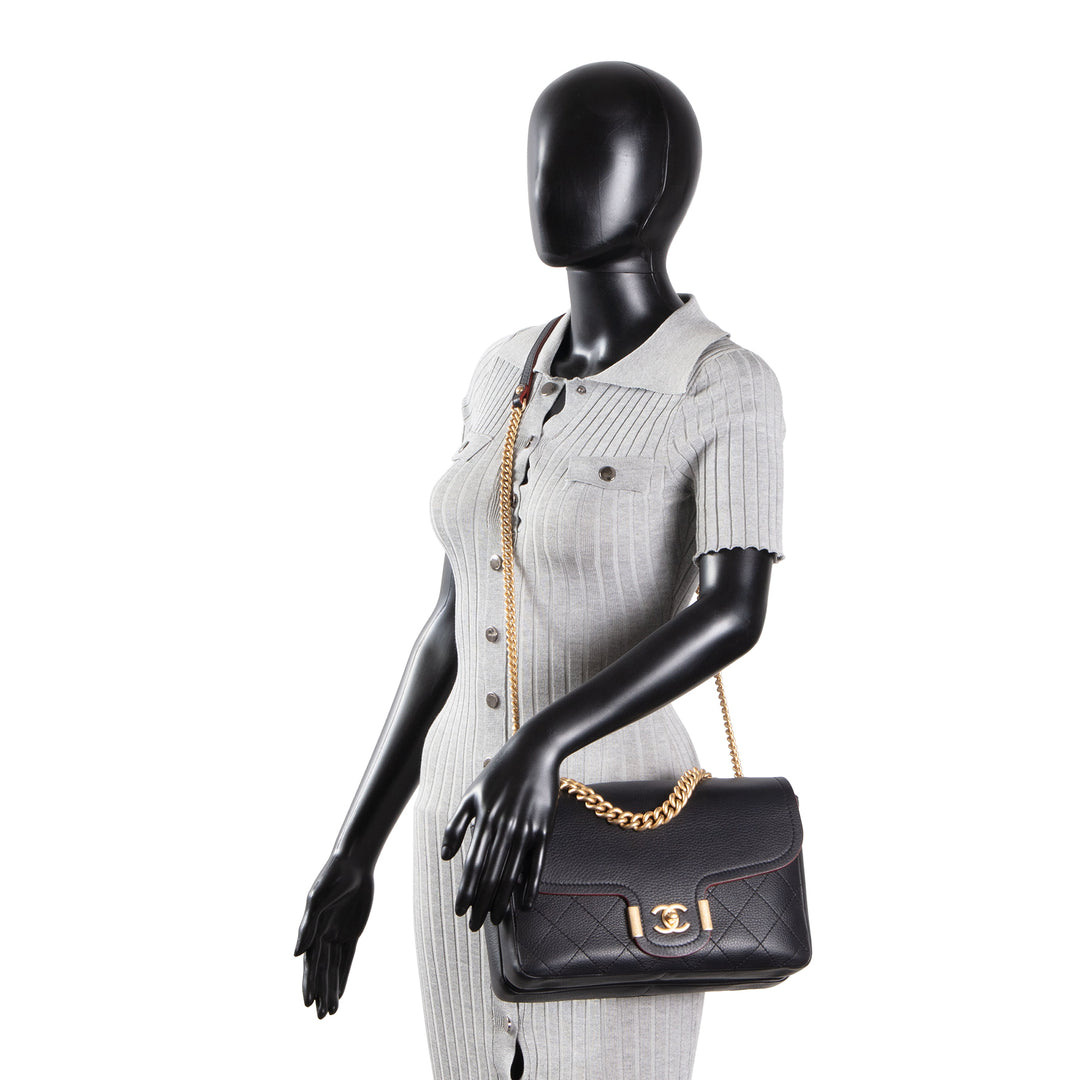 CHANEL Archi Chic Flap Bag - Black