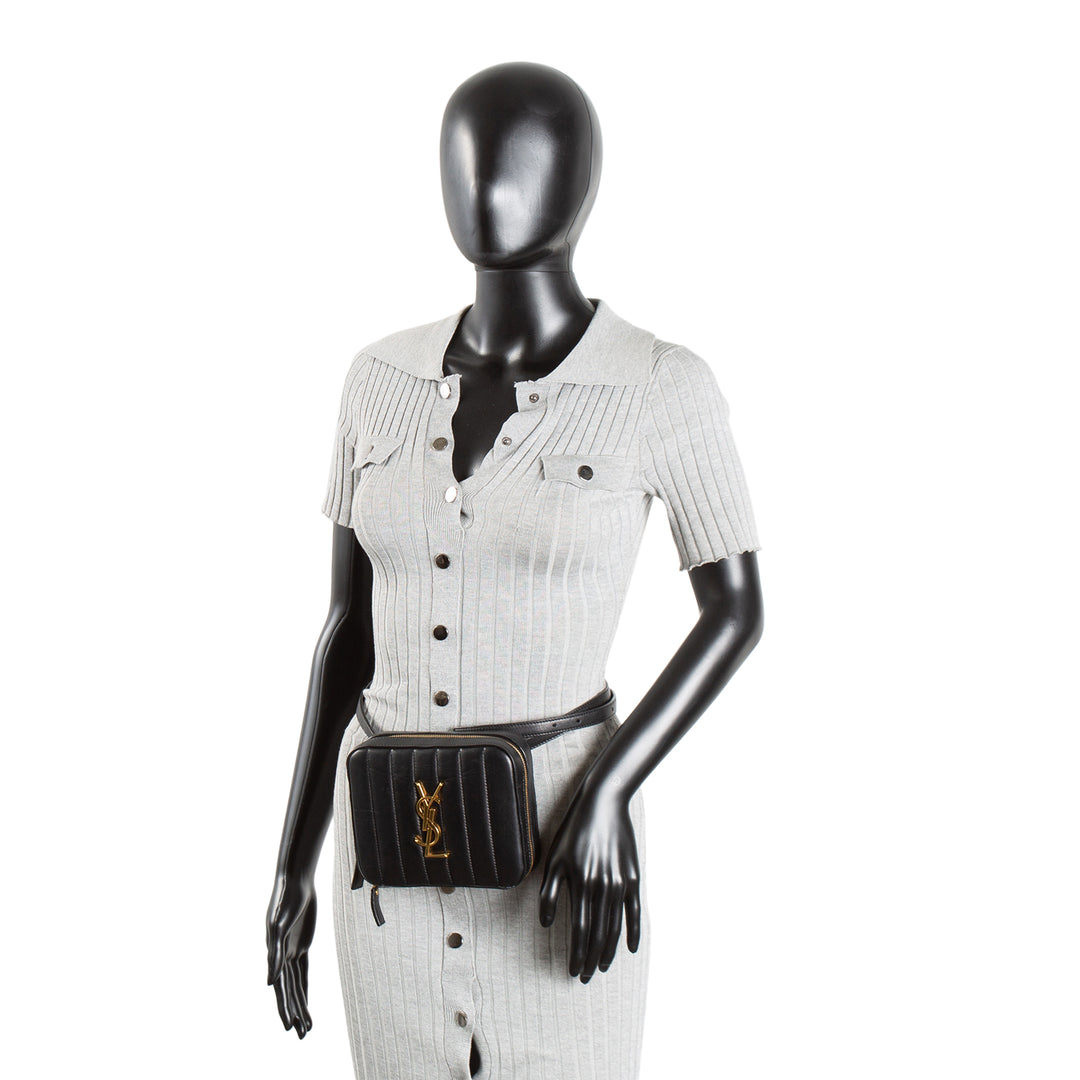 SAINT LAURENT Vicky Belt Bag - Black