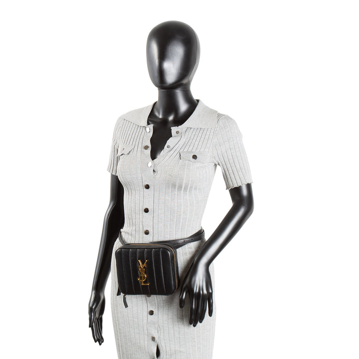 SAINT LAURENT Vicky Belt Bag - Black