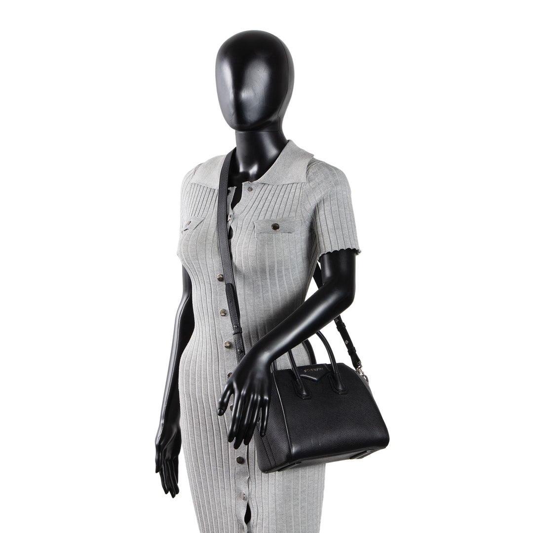 GIVENCHY Mini Antigona Shoulder Bag - Black