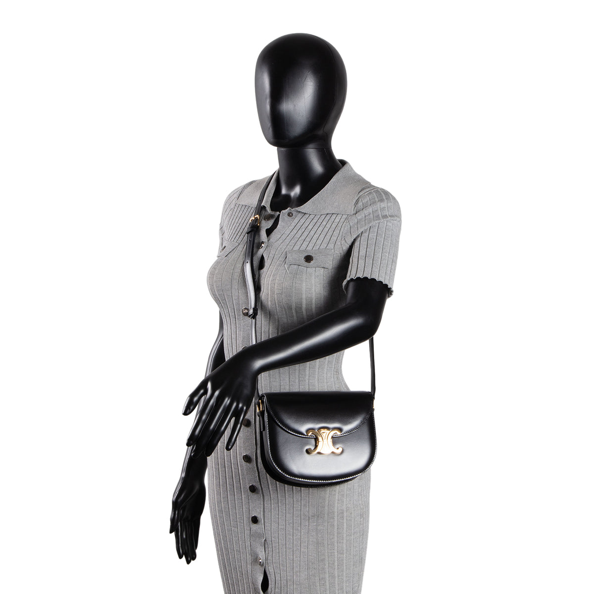 CELINE Triomphe Besace Clea Flap Bag