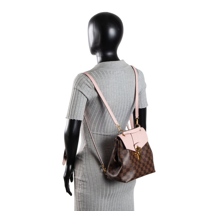 LOUIS VUITTON Damier Ebene Clapton Backpack -Magnolia Pink OUTLET FINAL SALE