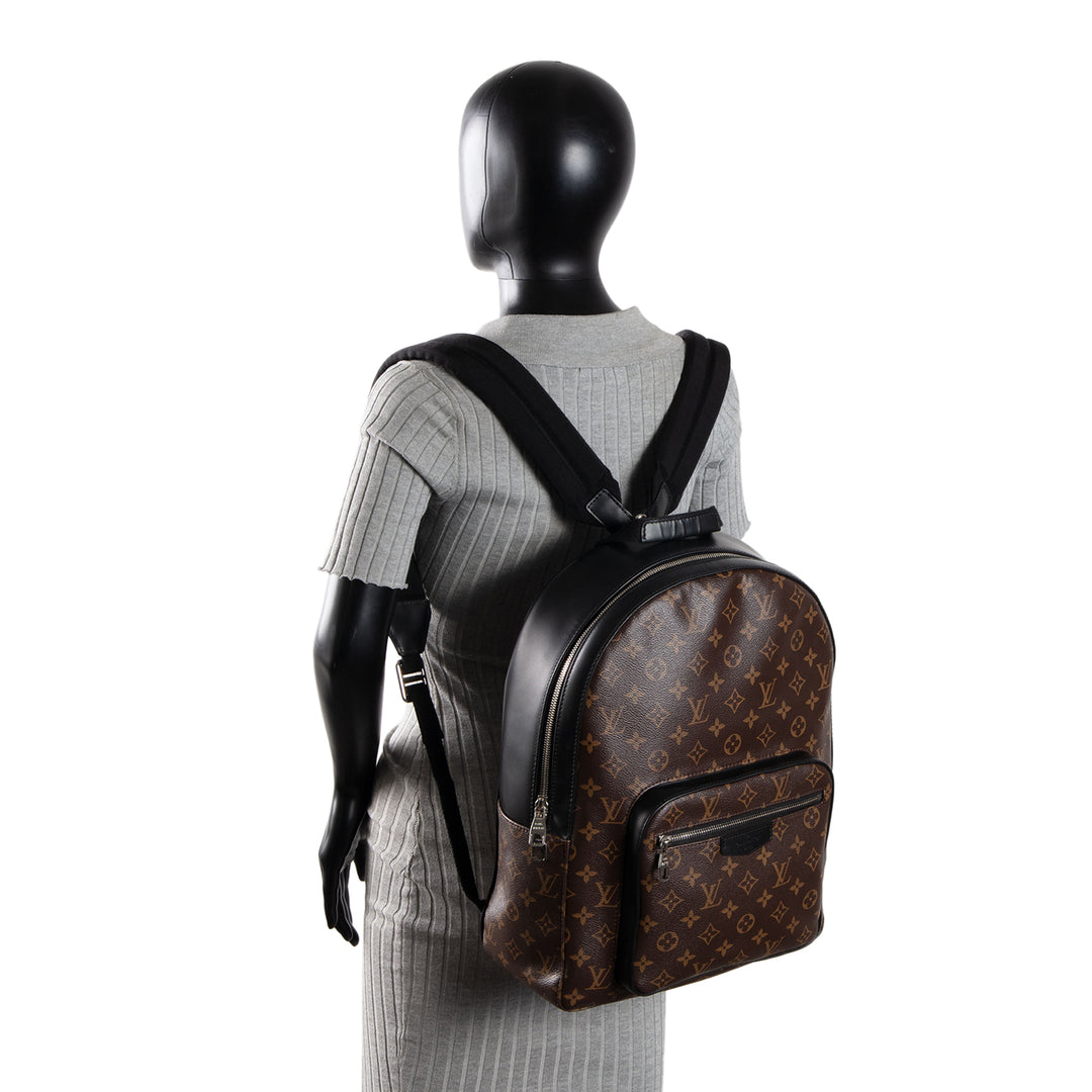LOUIS VUITTON Josh Backpack Macassar Monogram