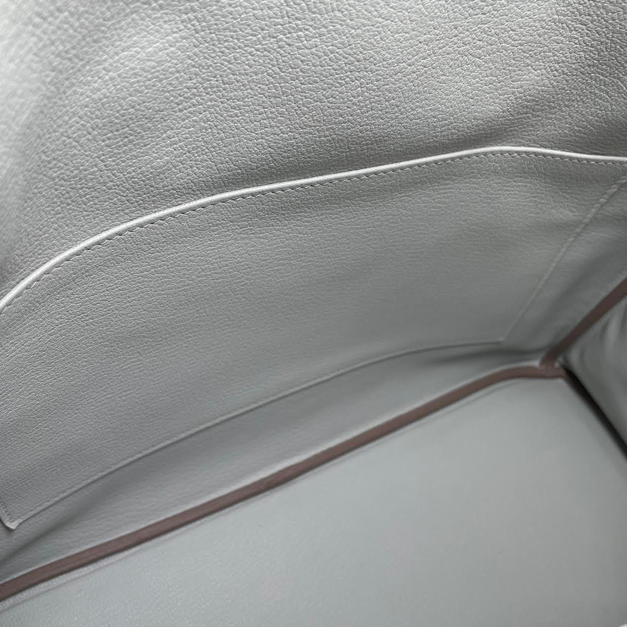 Hermès HERMES BIRKIN BAG 35 etoupe Grey Leather ref.318404 - Joli Closet