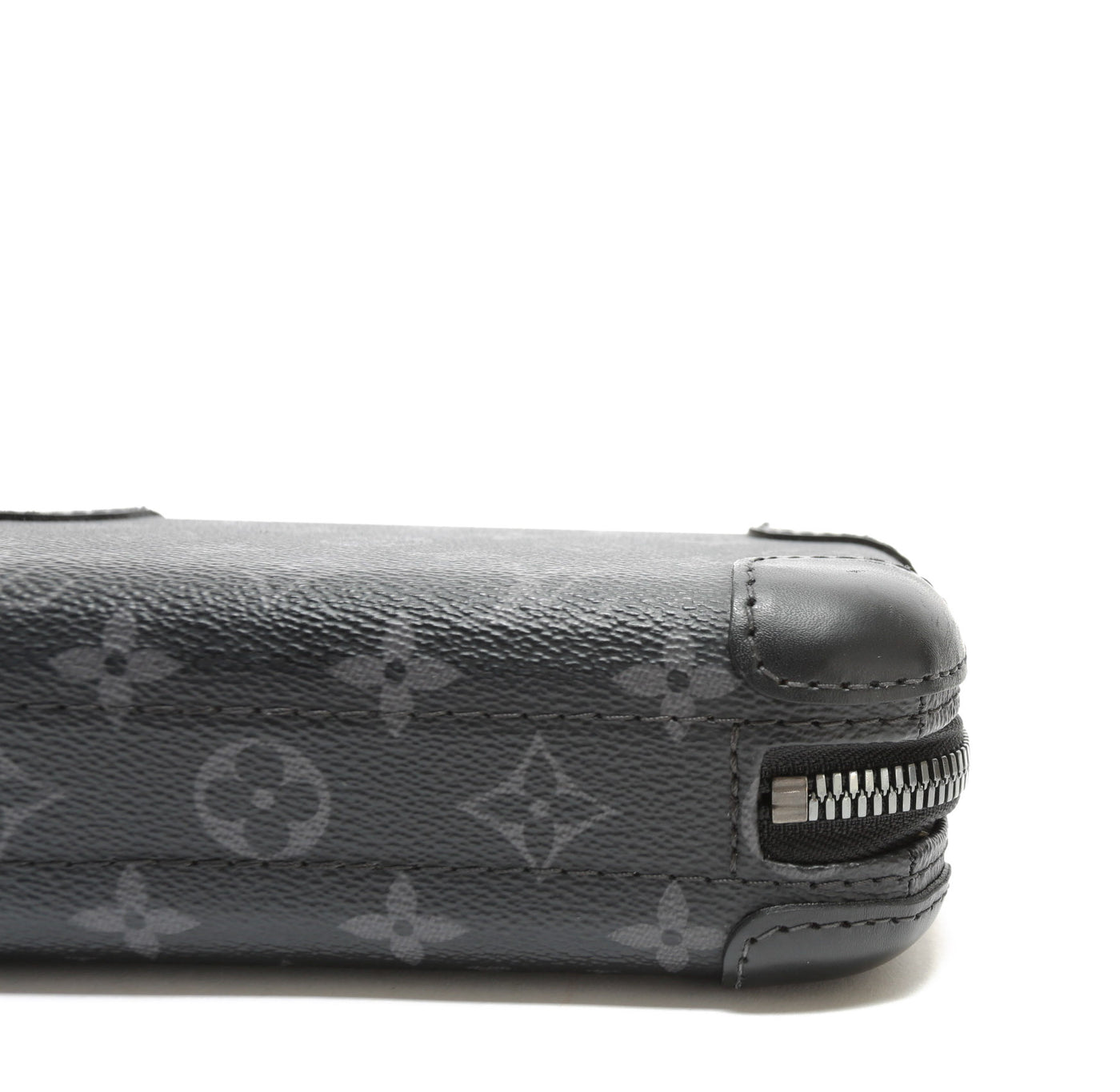 Louis Vuitton's new Horizon Clutch is made from Monogram Eclipse