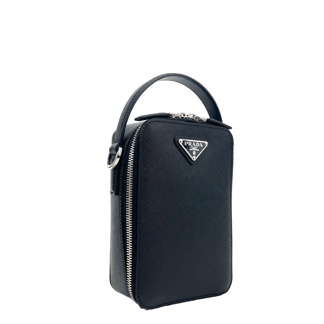 Small Prada Brique Bag Black For Women 7.4 in / 19 cm