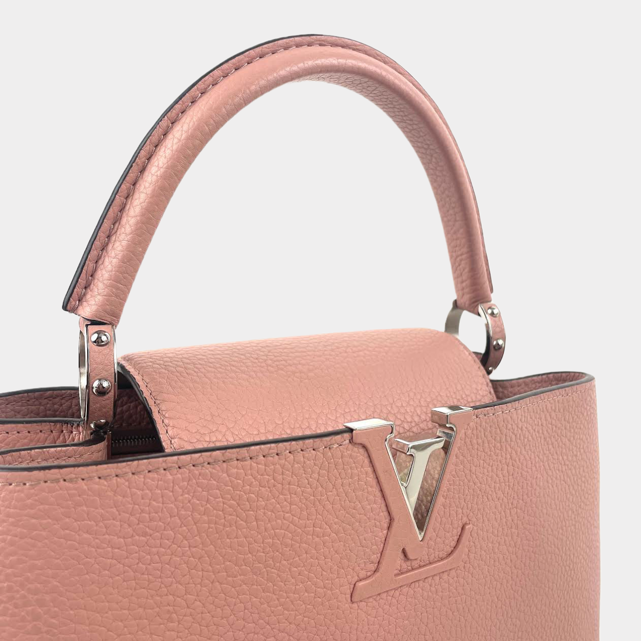 Louis Vuitton Leather Capucines MM - Pink Handle Bags, Handbags