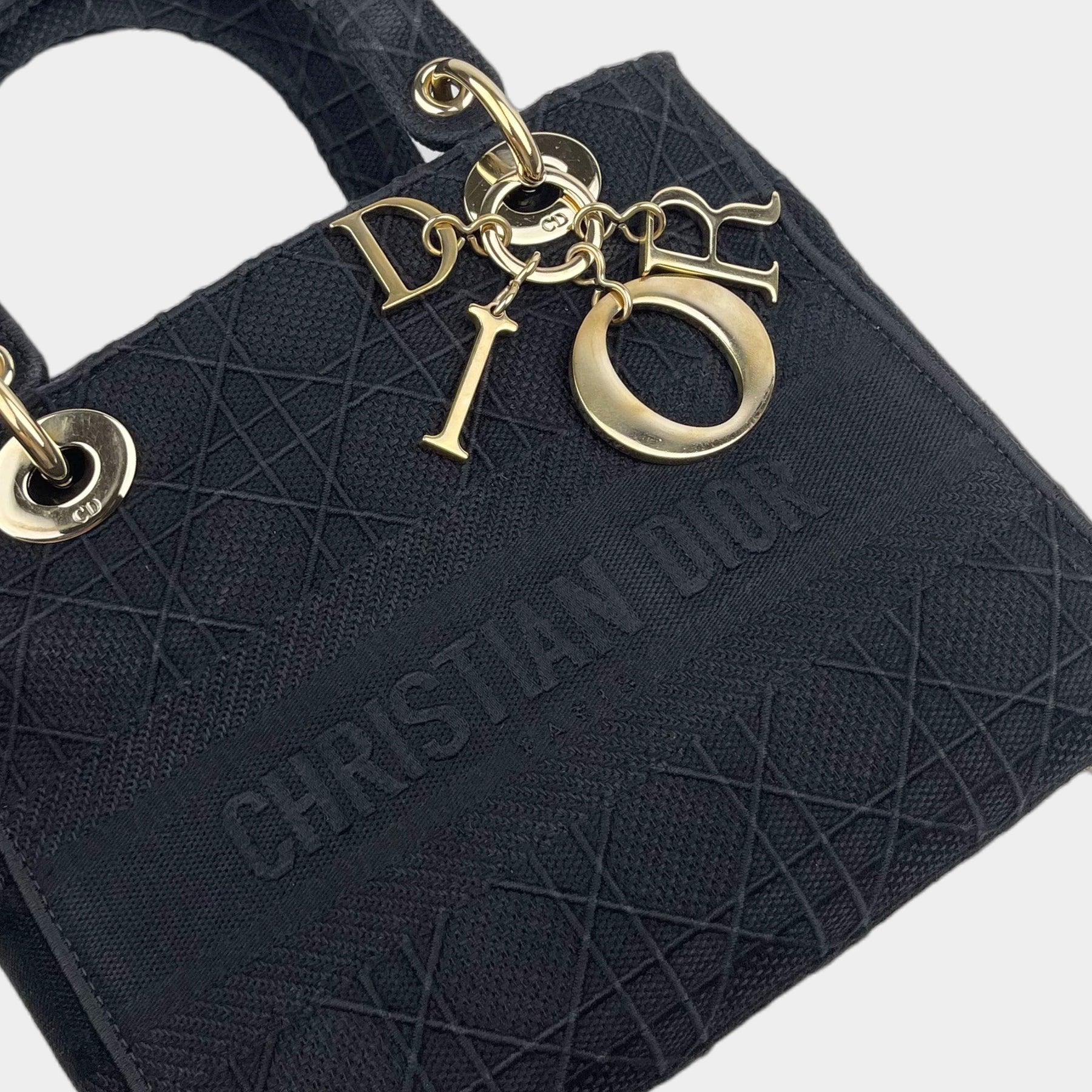 DIOR LADY D-LITE EMBROIDERED CANNAGE BAG - Content manage - WF