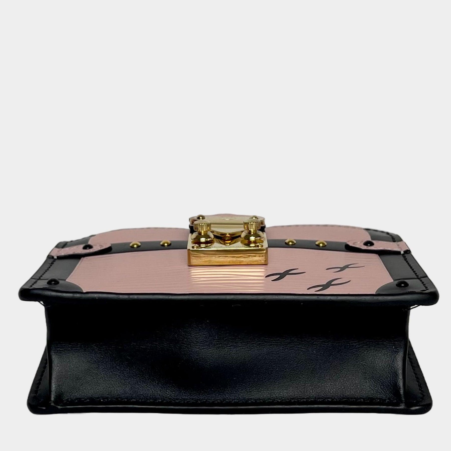 Louis Vuitton Rose Ballerine/Black Epi Leather Trunk Multicartes Wallet For  Sale at 1stDibs