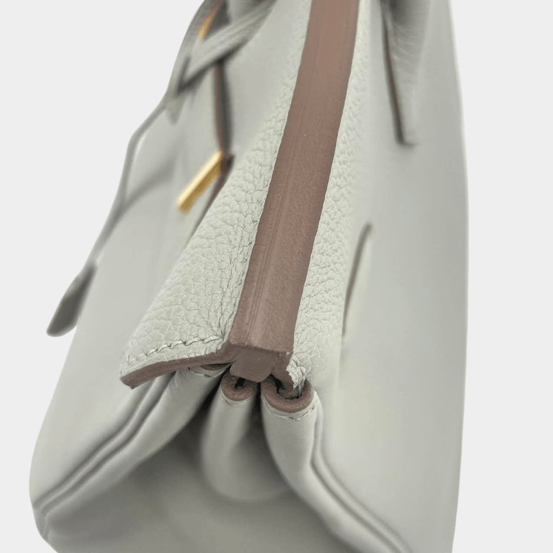 Hermès Kelly 35 Gris Perle Togo Gold Hardware GHW — The French Hunter
