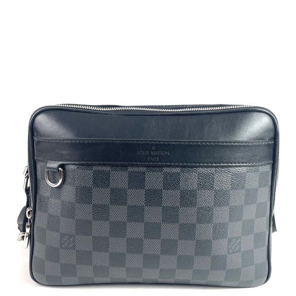 Louis Vuitton Trocadero NM Messenger Damier Graphite PM Black 886524