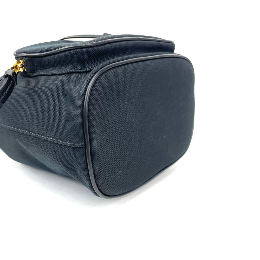 Prada Saffiano-Trimmed Mini Bucket Bag
